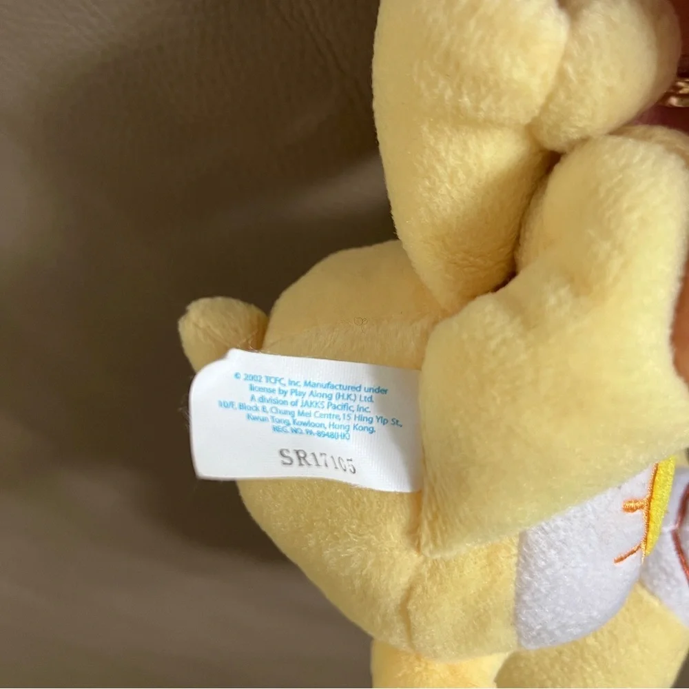 2 FUNSHINE CARE BEARS Vtg 2004/9” & 2002/7” yellow sunshine stuffed plush animal - Picture 12 of 16